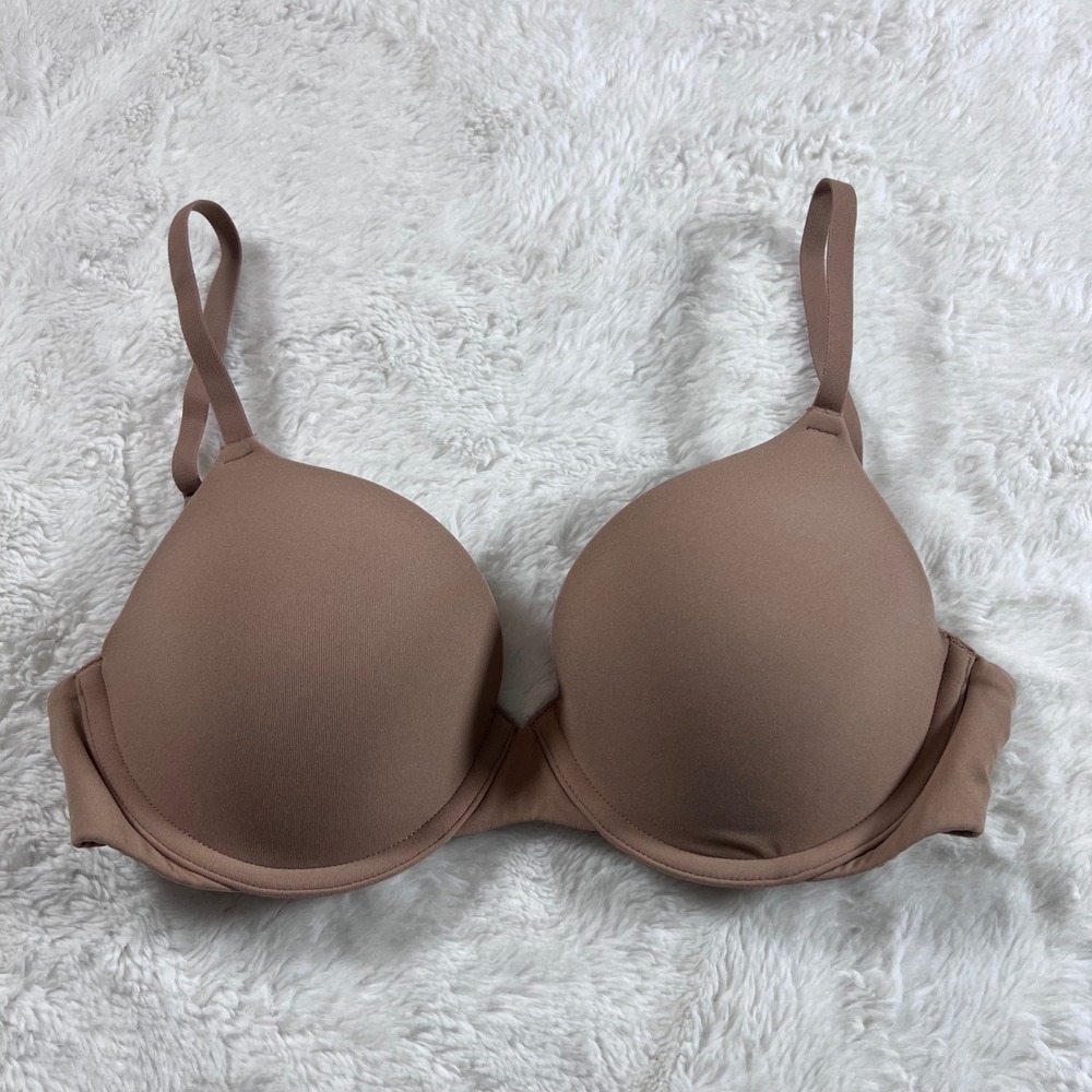 SKIMS Fits Everybody T-Shirt Bra Brown Underwire Size 30D RN158973 NWOT